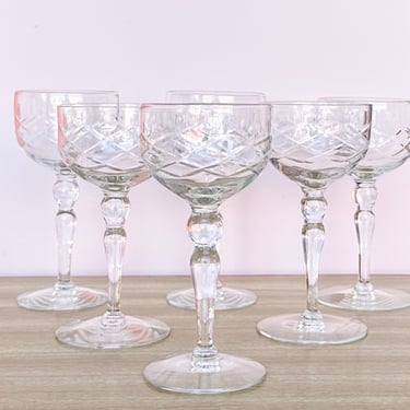 Set of Six Cordial Glassware