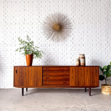 Rosewood Credenza made in Denmark by Koefoeds Hornslet, circa 1960s