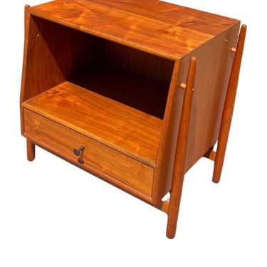 Kipp Stewart Declaration Floating Nightstand for Drexel walnut Mid Century