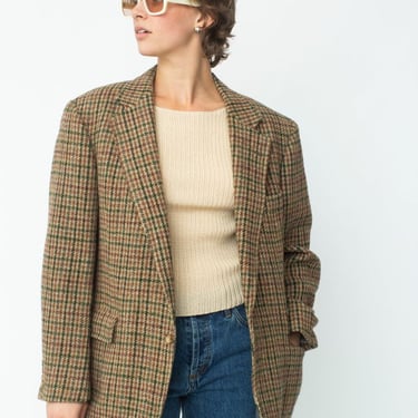 Blazer - Tan Houndstooth