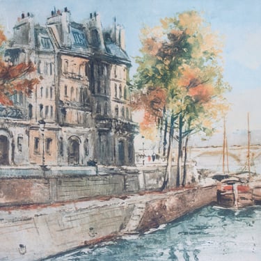 Paris: Ile de la Cité Watercolor Painting