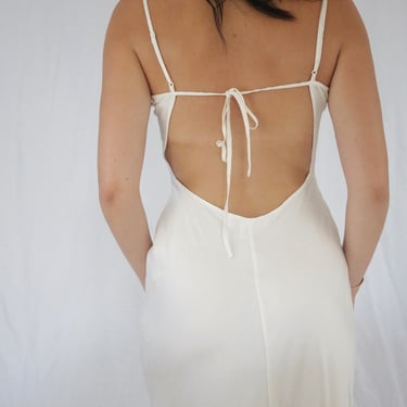 Vintage Ivory Victoria’s Secret Silk Slip Dress - XS 