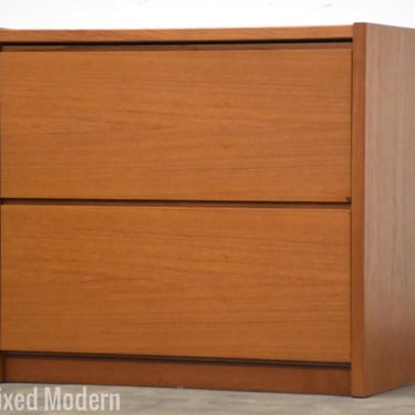 Danish Modern Teak Filing Cabinet 