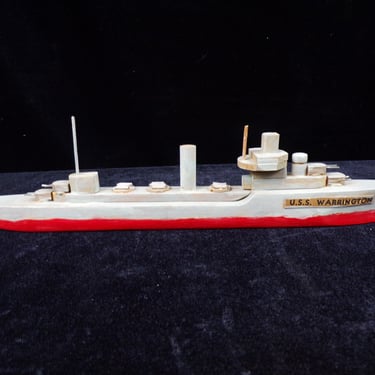 ws/Intricate Trench Art Model - USS Warrington