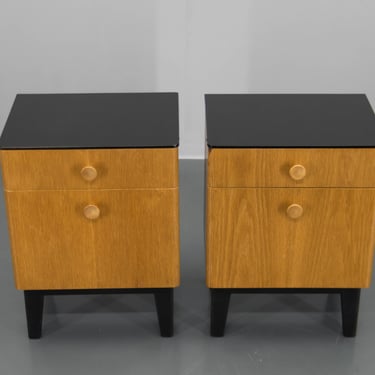 Set of Two Night Stands by Halabala for UP Zavody, 1950s 