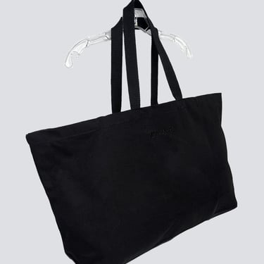 Canvas New York Logo Embroidered XL Tote Bag - Black