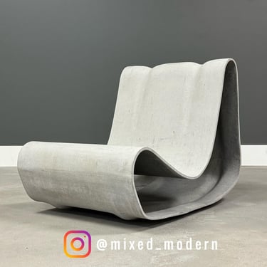 Willy Guhl Loop Concrete Patio Lounge Chair 