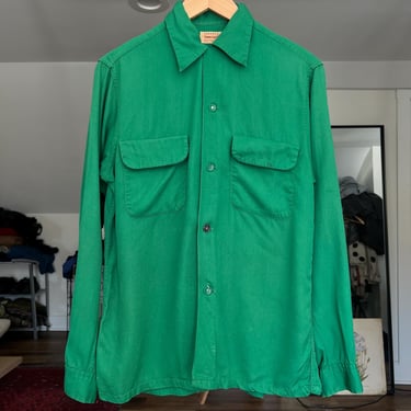1950'S Gabardine Shirt - PENNEY'S TOWNCRAFT - Beautiful