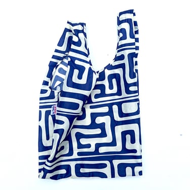 Reusable Grocery Bag - Kuba Cloth (Indigo)