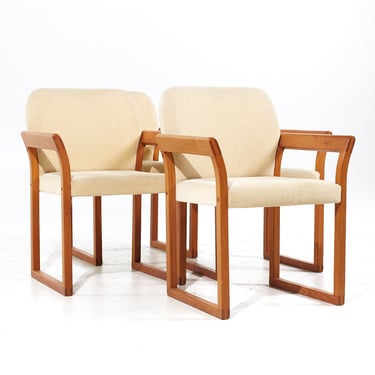 Hugo Frandsen for Stolefabrik Mid Century Danish Teak Dining Chairs - Set of 4 - mcm 
