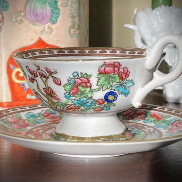 Indian Tree Tea Cup and Saucer Coalport Made in England 