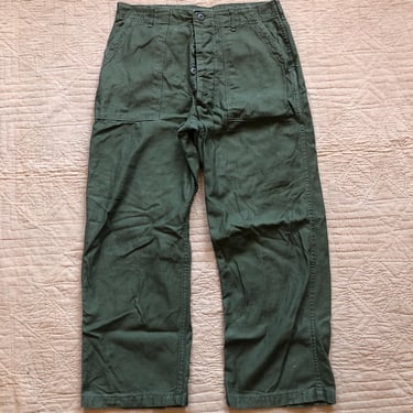 70s OG 107s Sateen Fatigue Pants 34 