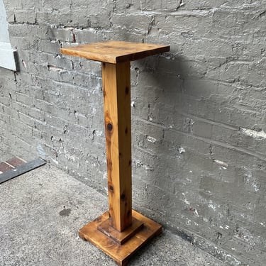 Vintage Pine Pedestal