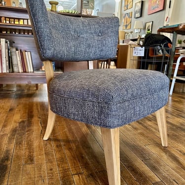 1950s Slipper Chair with new KNOLL Upholstery