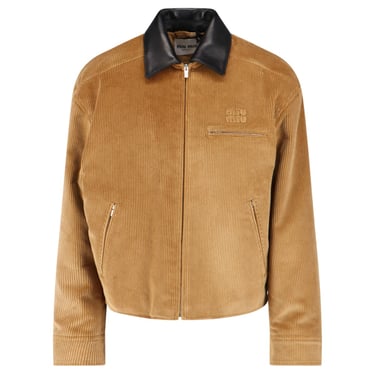 Miu Miu Women Velvet Zip Jacket