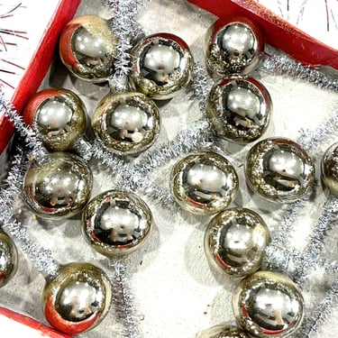 VINTAGE: 19pc - Handblown Glass Bulb Pick, Ornaments, Decorations, Crafts, Corsage, Christmas, Holiday, Mercury Picks - SKU 00034353 