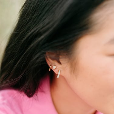 Unique Crystal Earrings, Handmade Gemstone Earrings, Best Gifts for Girlfriend, Gifts for Girlfriend Birthday, Australian Opal Hoops 