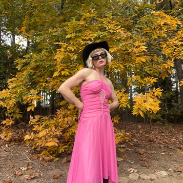 VTG Y2K Pink High Low Fairy Dress 