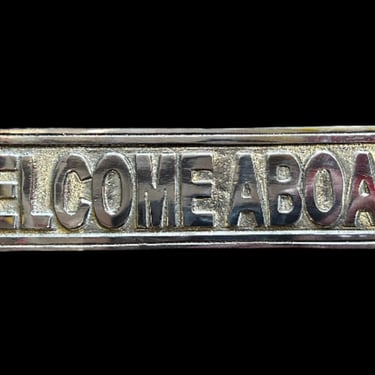 Welcome Aboard Sign