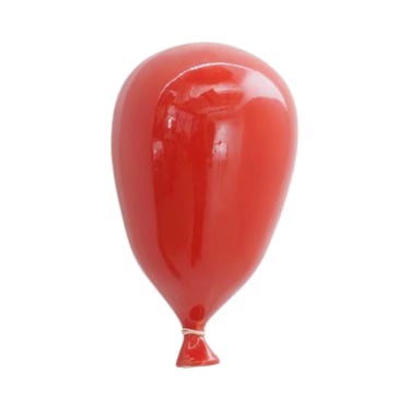 Red Ceramic Balloon Wall Sculpture 