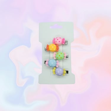 Candy Hair Clip Set Pastel Kawaii Candies Mini Clips Barrettes 