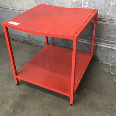 Red Steel Side Table (Seattle)