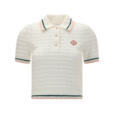 Casablanca Women Boucle Polo Shirt