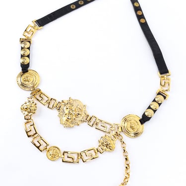 Lion & Medusa Chain Drop Belt