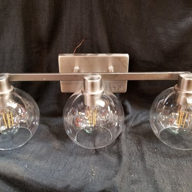 Kitchler Three Bulb Brushed Nickel Vanity Light