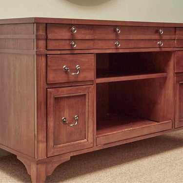 Cherry 7 Drawer 2 Shelf Desk/ Printer Stand