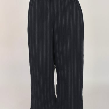 Eskandar Cotton Pinstriped Pants