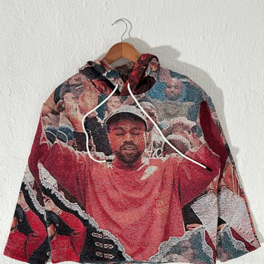 Custom Kanye West Tapestry Hoodie Sz. L