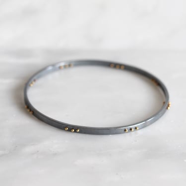 Nikki Nation | Triple Ball Bangle-Thin Medium