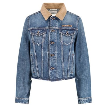 Miu Miu Women Denim Blouson Jacket