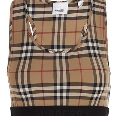 Burberry Women Check Sporty Top