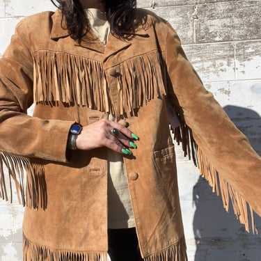 y2K Suede Fringe Jacket