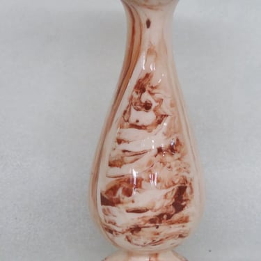 Sitka Clay Brown Marbled Small Bud Vase 3445B