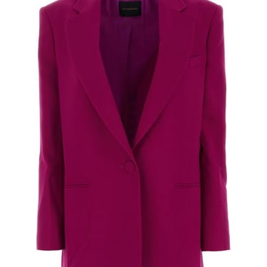 The Andamane Women Tyrian Purple Polyester Blazer