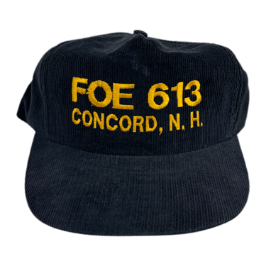 Vintage Fraternal Order Of Eagles "New Hampshire" Corduroy Hat