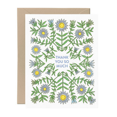 Thank You So Much Botanical Card