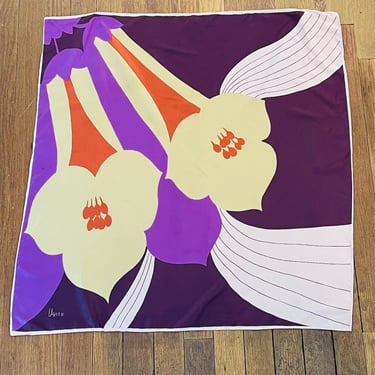 Vera Purple and Pink Floral Scarf
