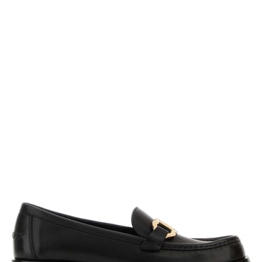 Salvatore Ferragamo Women Black Leather Maryan Loafers