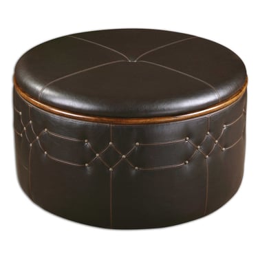 Brunner Faux Leather Ottoman