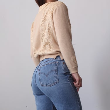 Vintage Softest Oatmeal Cashmere Sweater