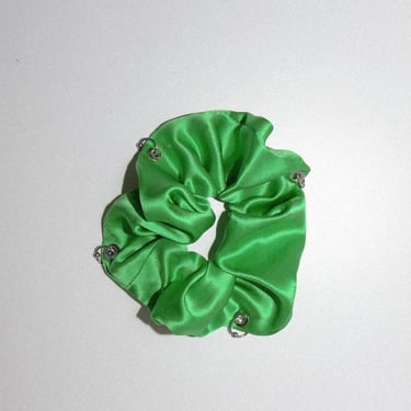 KkCo Pierced Scrunchie - Emerald