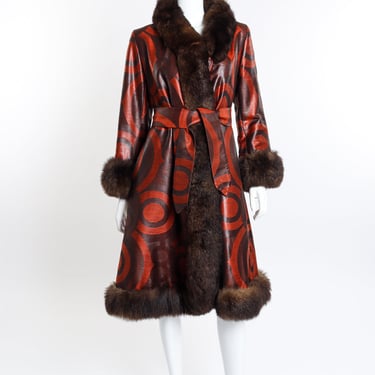 Circle Fur Trim Coat