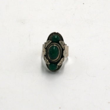 vintage Taxco Mexico CBS 925 sterling poison ring 