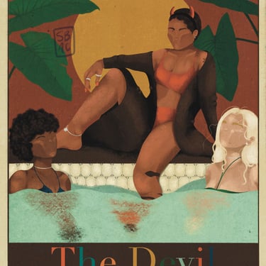 The Devil Tarot Card Art Print 