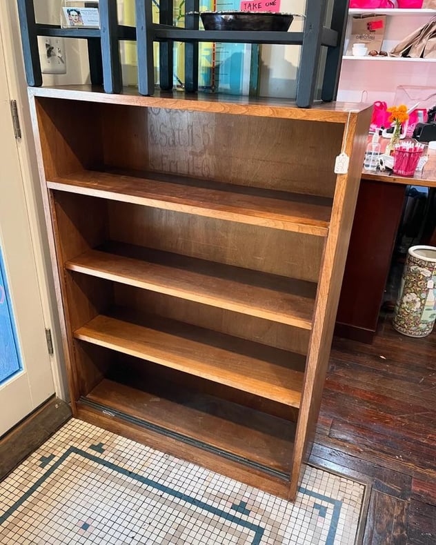 MCM wood bookcase. 48” x 36” 11.75” 