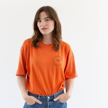 Vintage Orange Tee T-Shirt | The Recovery Room Short Sleeve Crewneck Tee | Made in USA | M | 